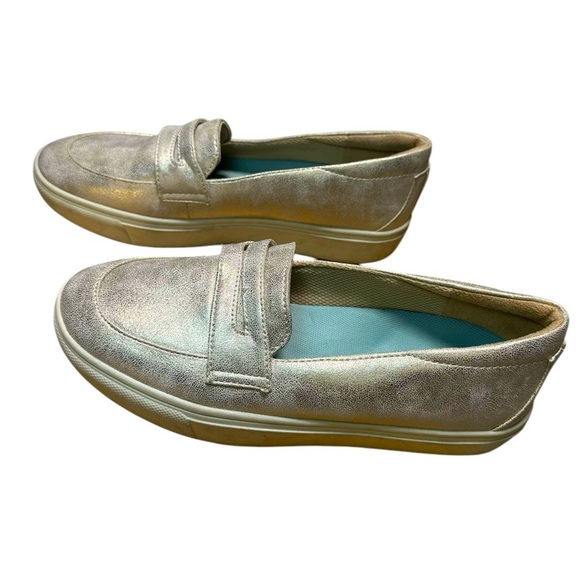 Dr. Scholl's Nova Slip On Loafers Size 7 Light Gold - Picture 1 of 6